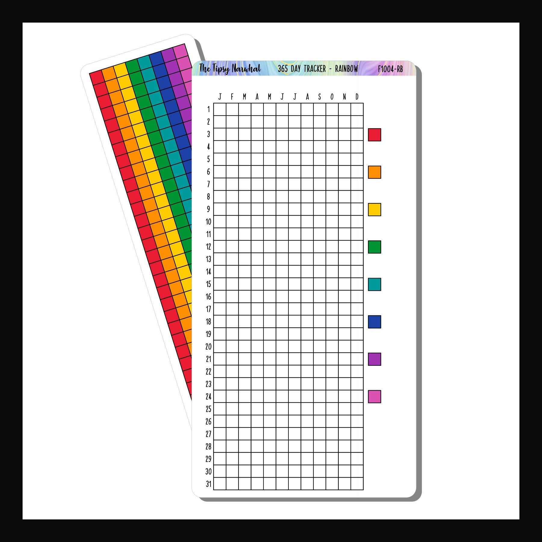 yearly tracking sticker