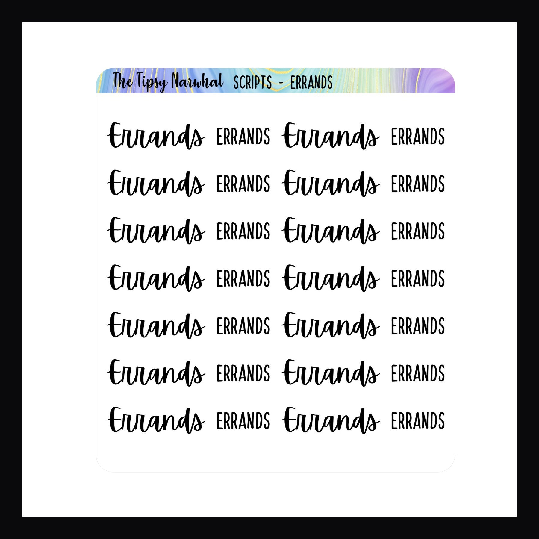 Errands Script