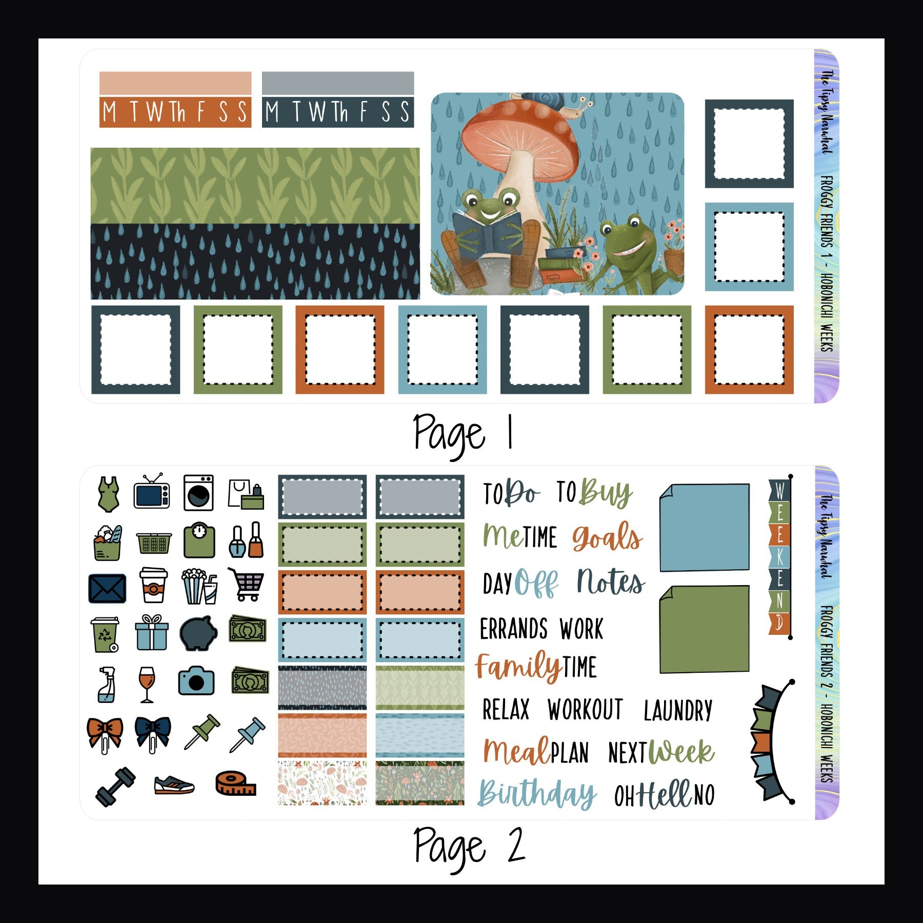 Froggy Friends Hobonichi Weeks