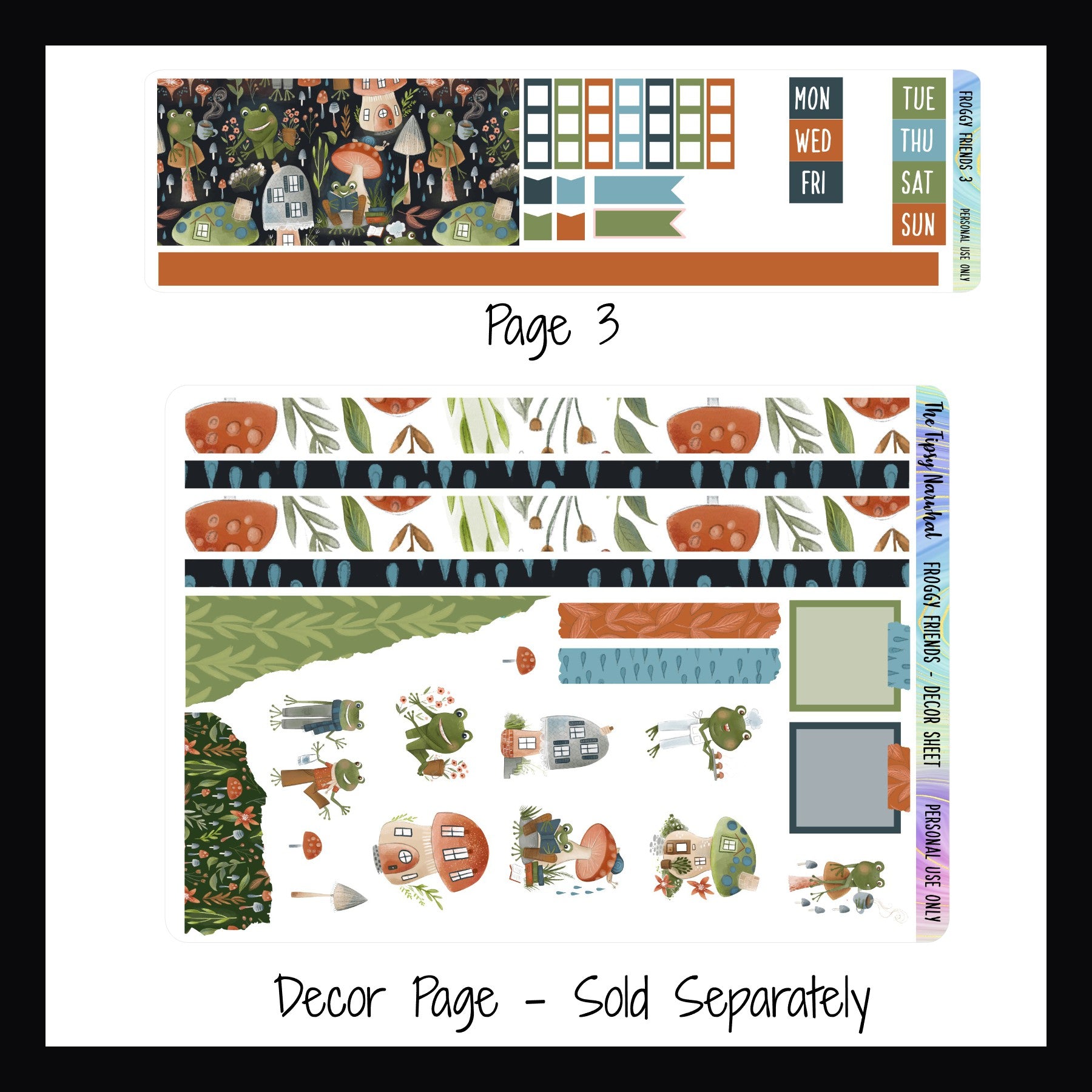 Froggy Friends Hobonichi Weeks