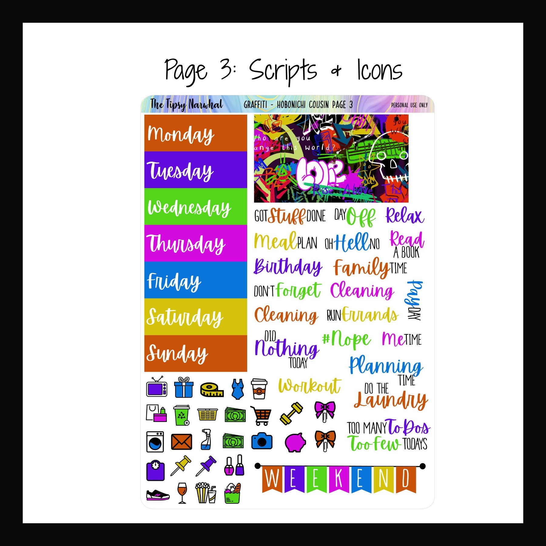 Graffiti Hobonichi Cousin Kit