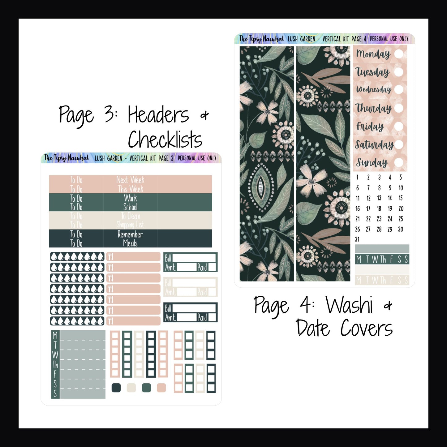 Lush Garden Vertical Weekly Kit