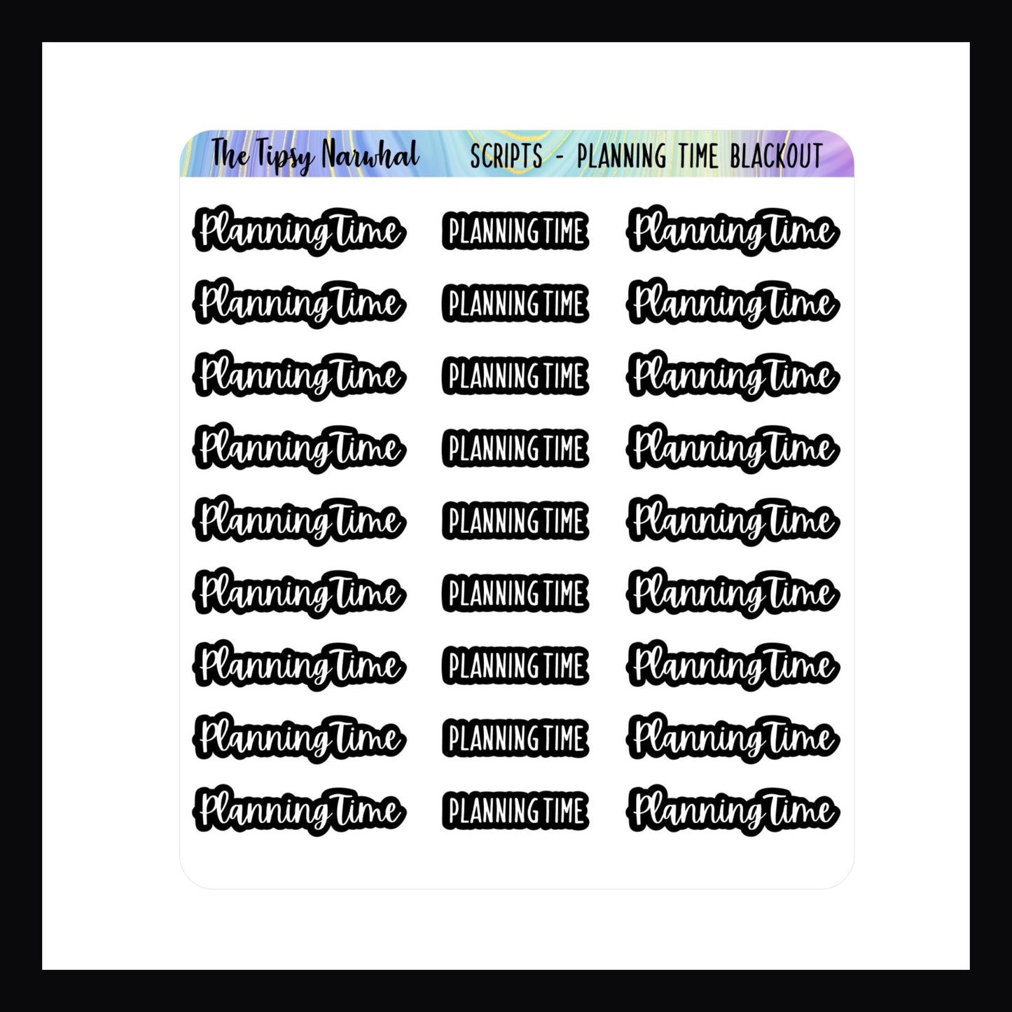 Planning Time Script