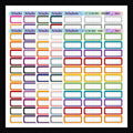1.3 Inch Quarter Boxes - Functional Stickers