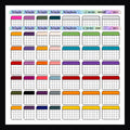 1.3 Inch Half Boxes - Functional Stickers