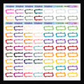 1.3 Inch Splatter Boxes - Functional Stickers