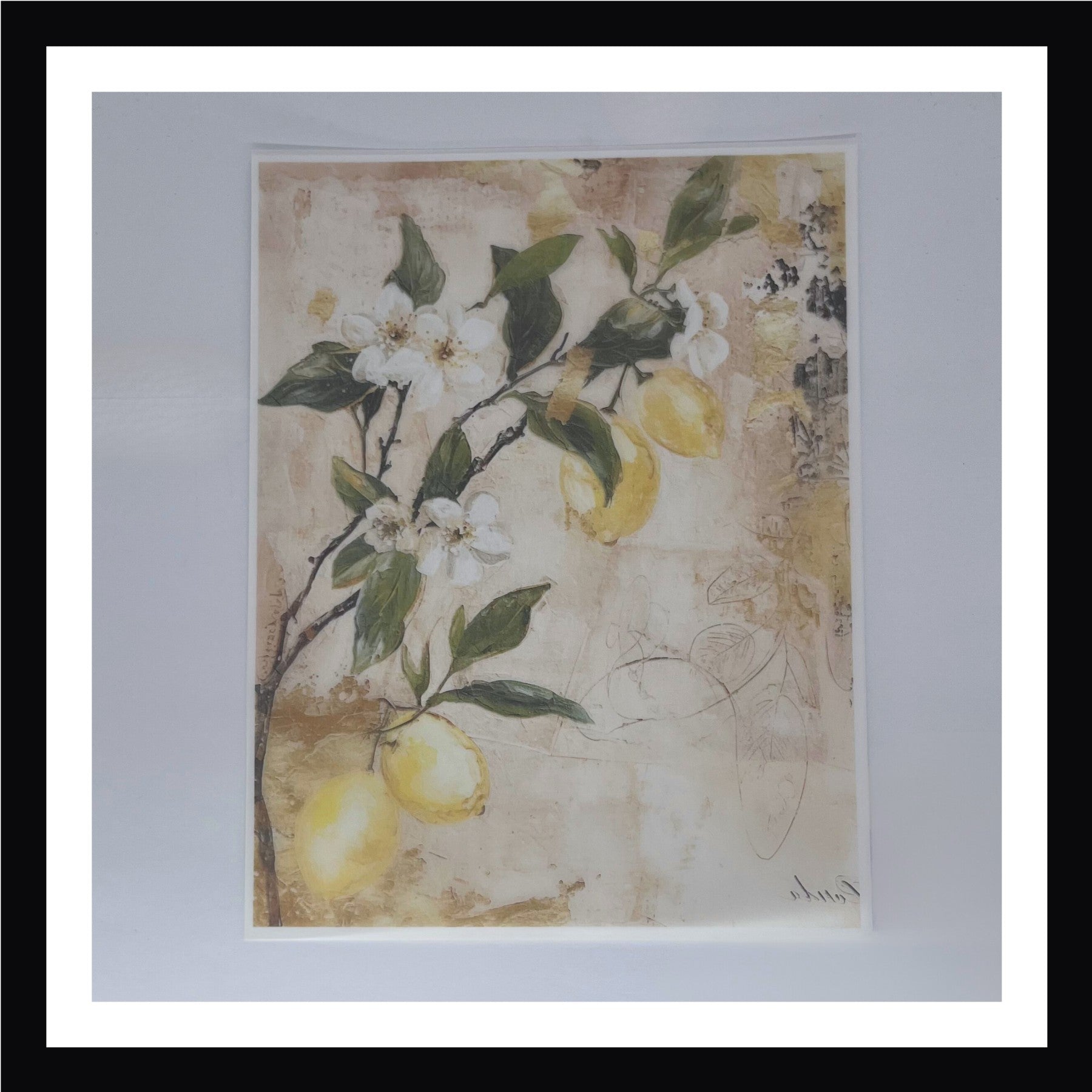 Rustic Lemons Vellum