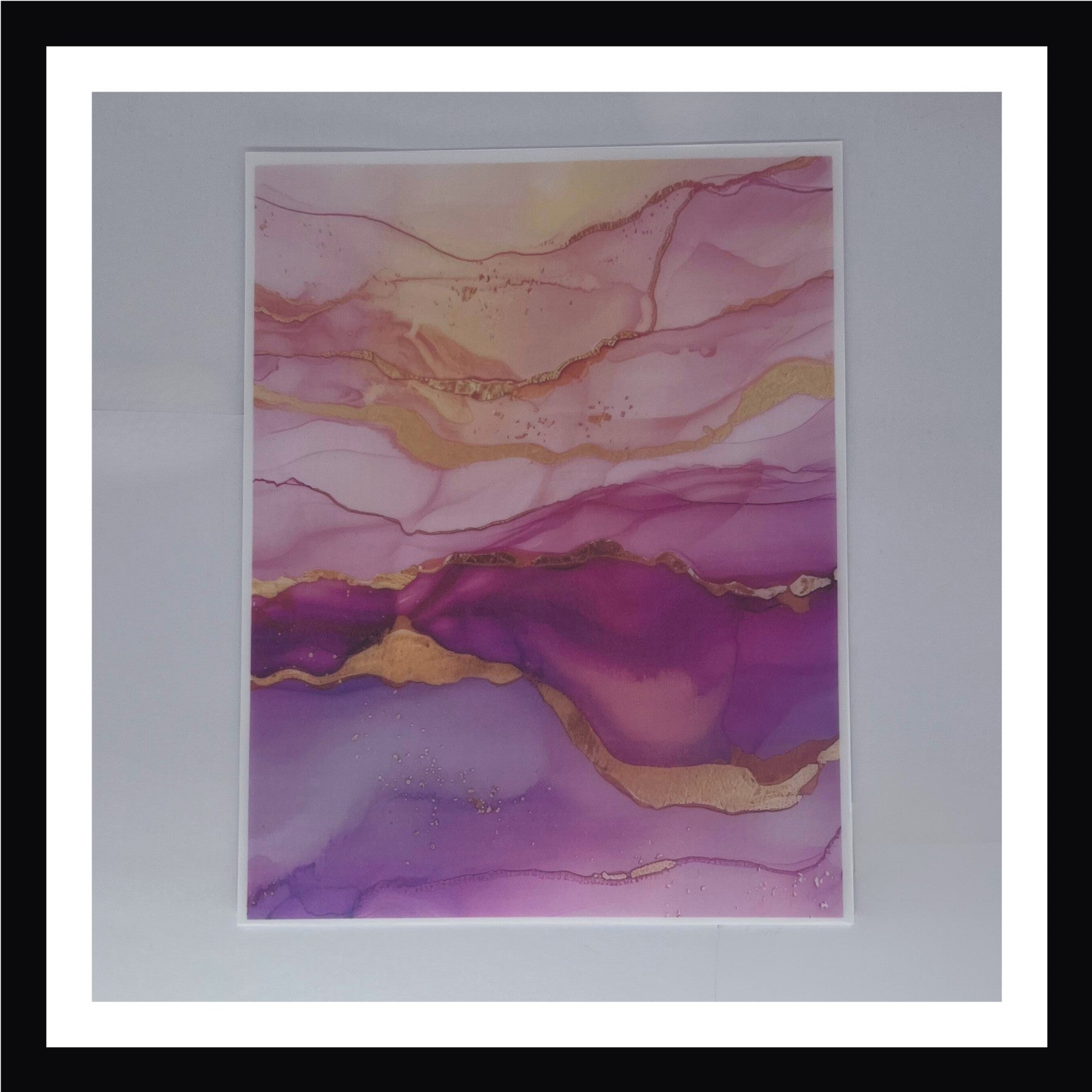 Sunset Alcohol Ink Vellum