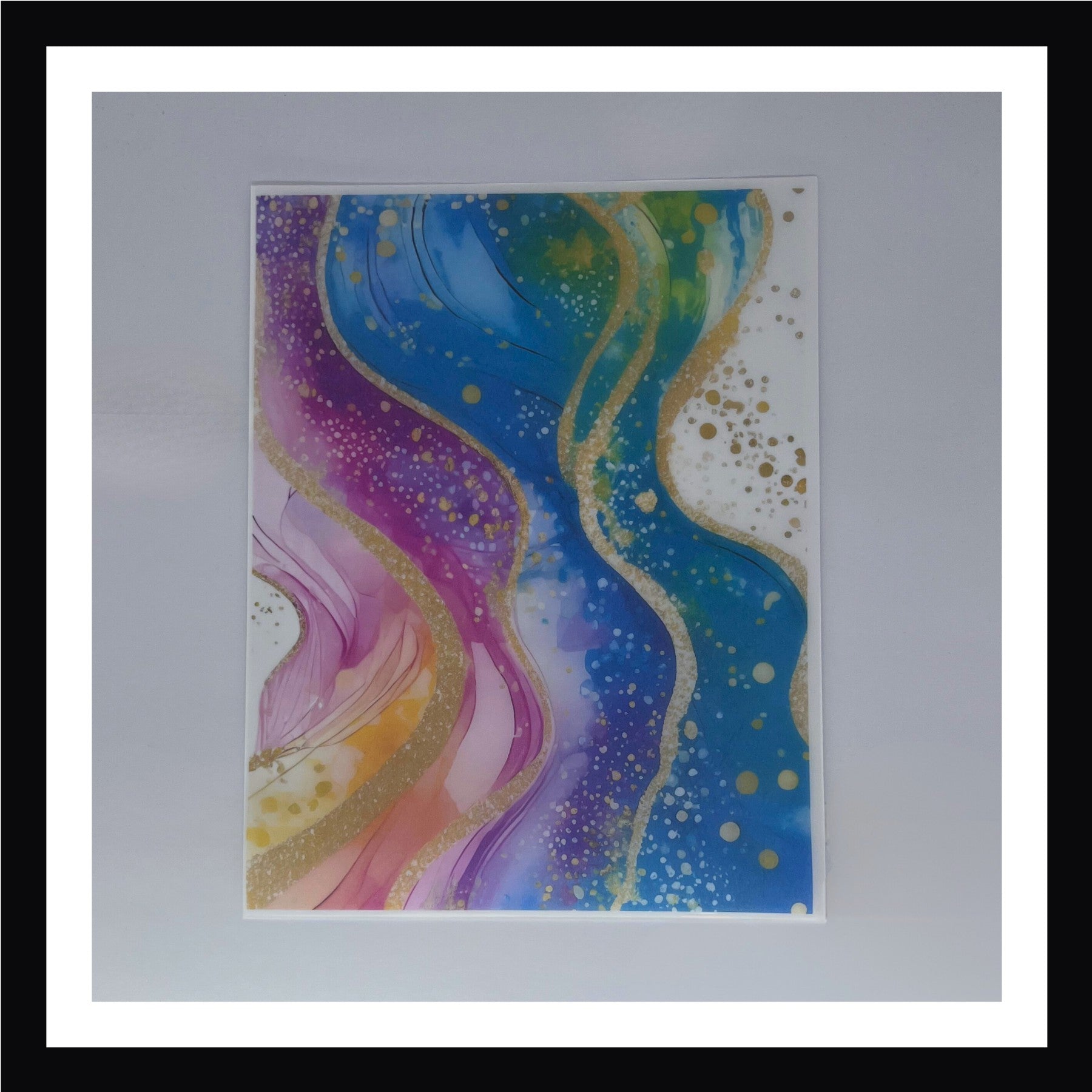 Rainbow Alcohol Ink Vellum