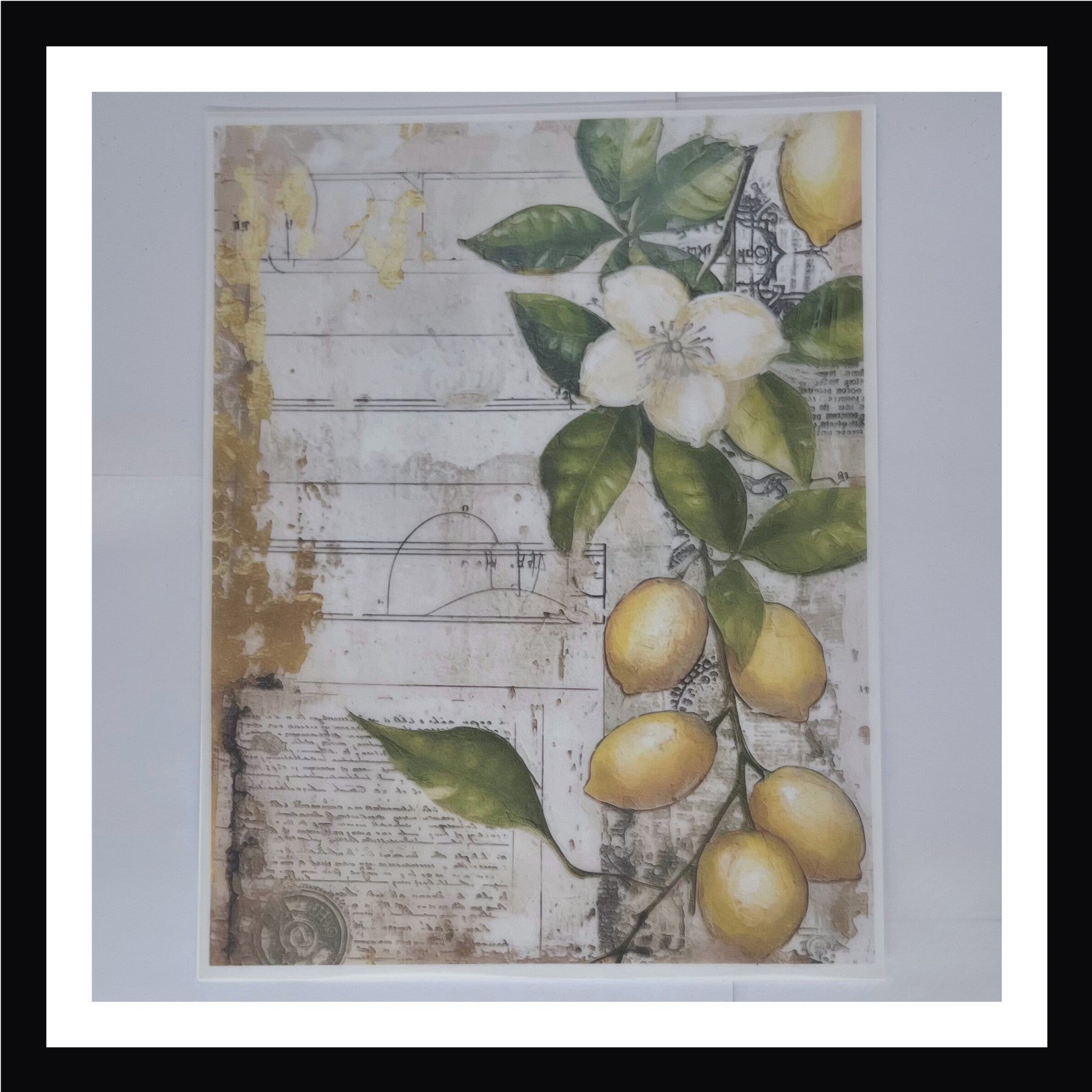 Rustic Lemons Vellum