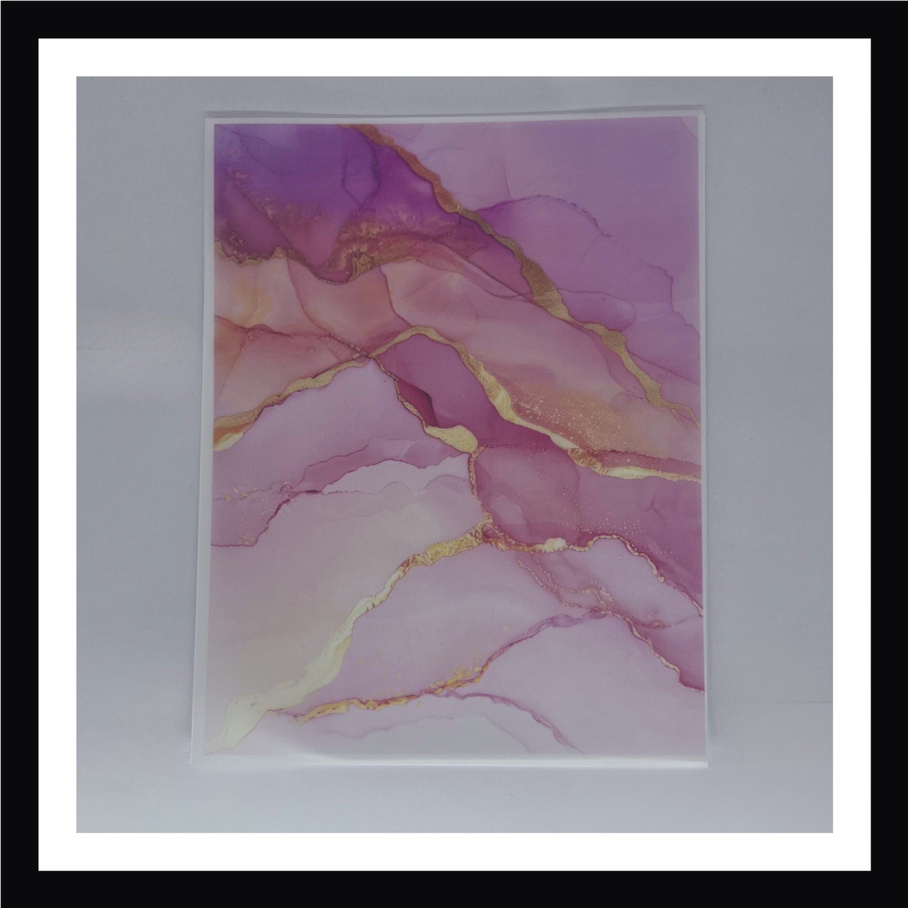 Sunset Alcohol Ink Vellum