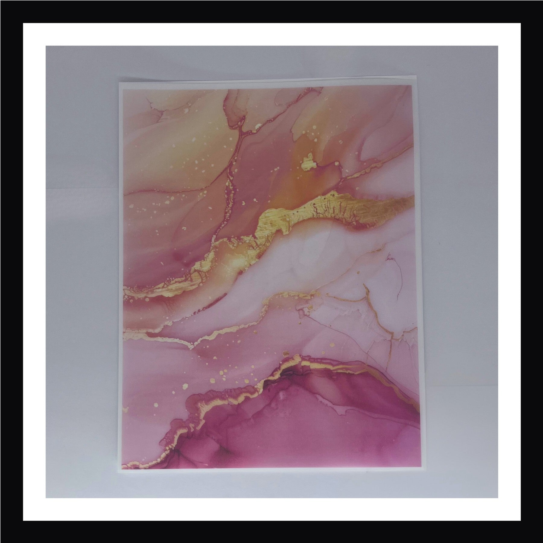 Sunset Alcohol Ink Vellum