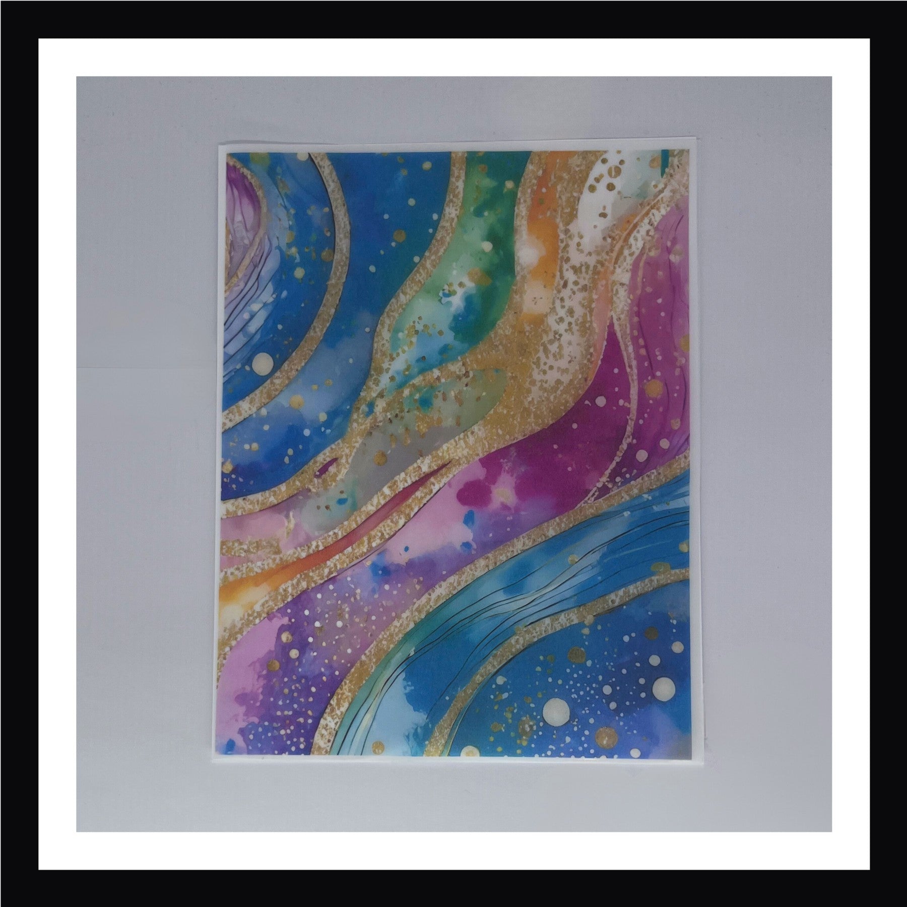 Rainbow Alcohol Ink Vellum