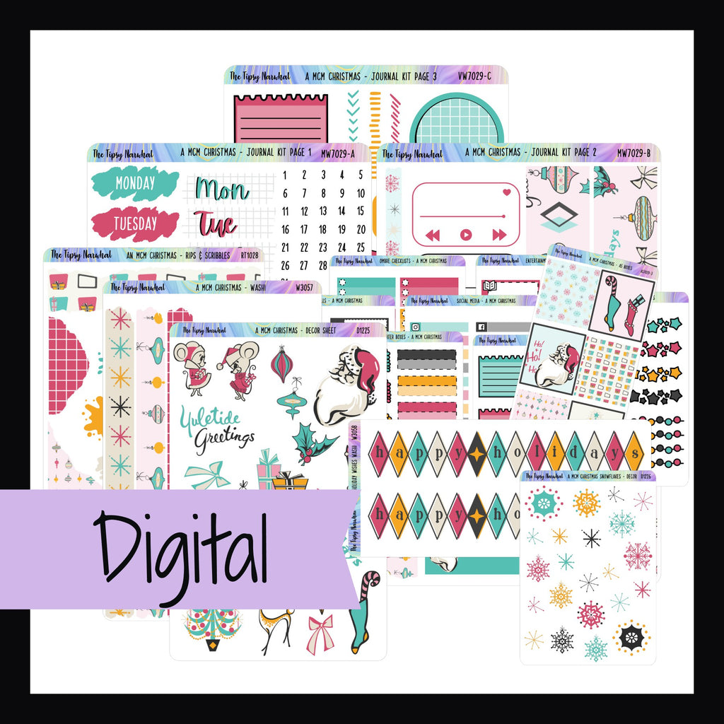 A MCM Christmas Printable Journal Kit