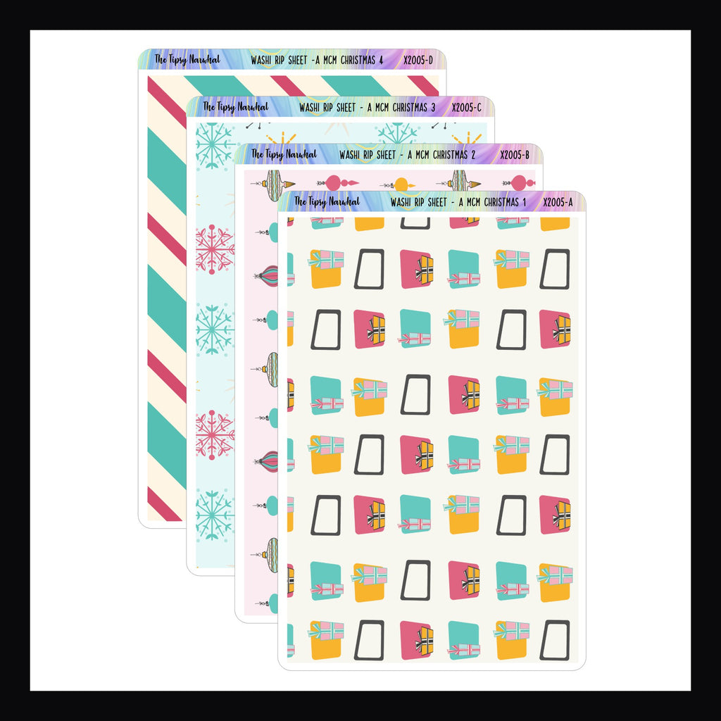 A MCM Christmas Full Page Stickers
