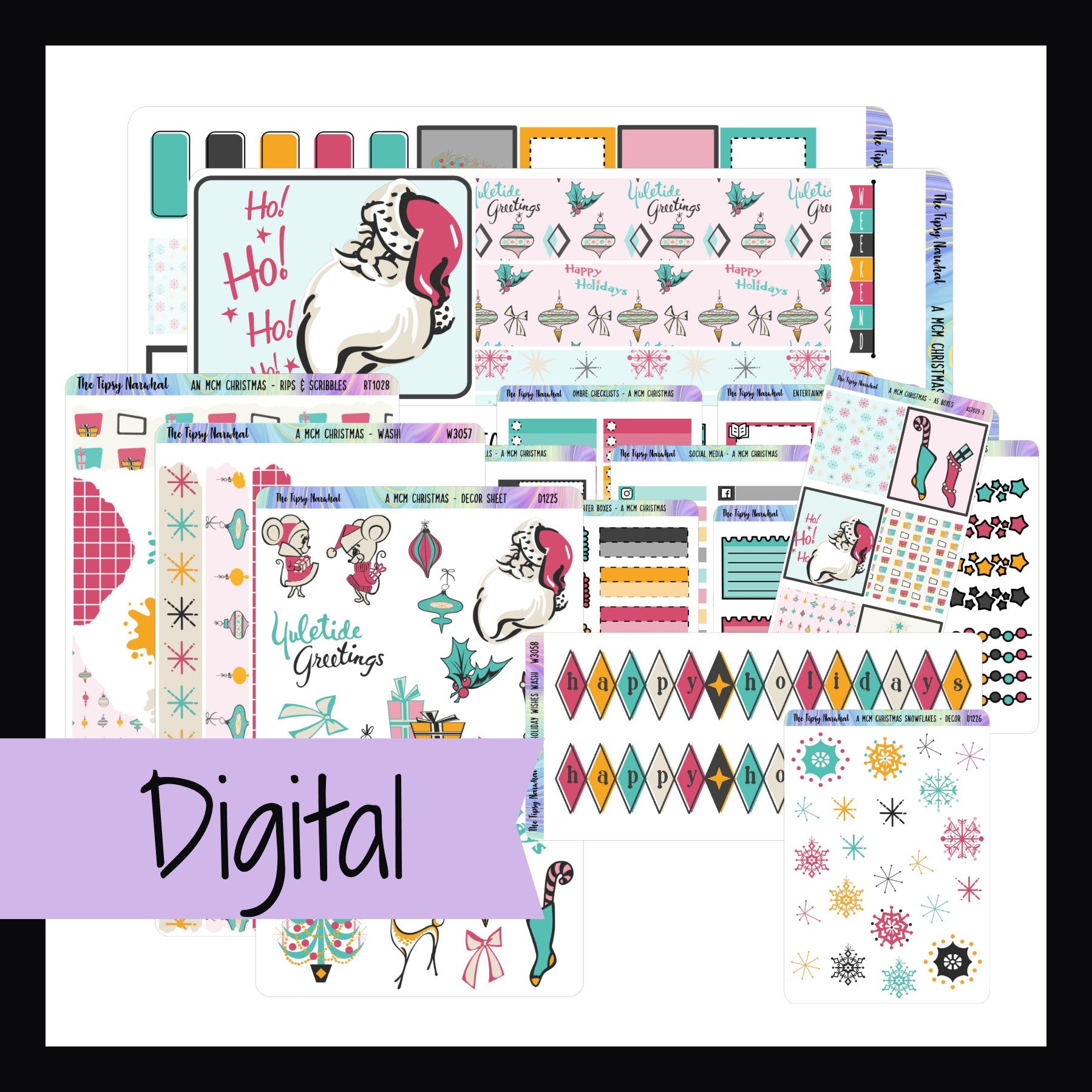 A MCM Christmas Printable Hobonichi Weeks Kit