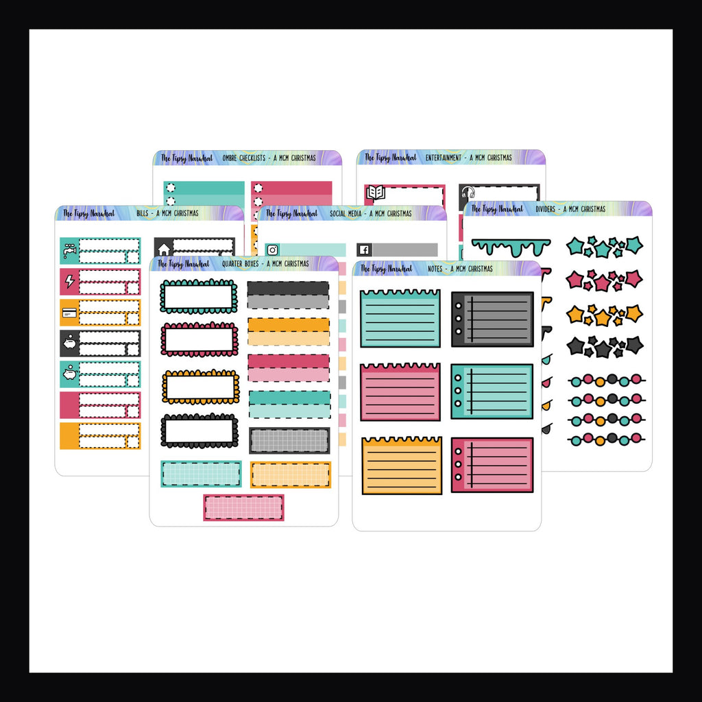 A MCM Christmas Printable Hobonichi Weeks Kit