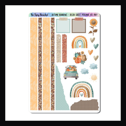 Autumn Rainbows Decor Sheet