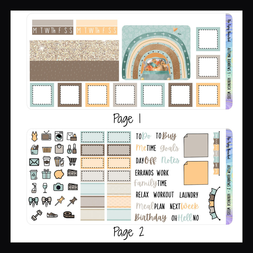 Autumn Rainbows Hobonichi Weeks Kit