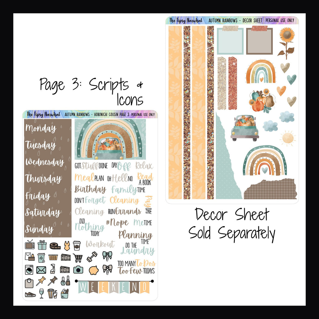 Autumn Rainbows Hobonichi Cousin Kit