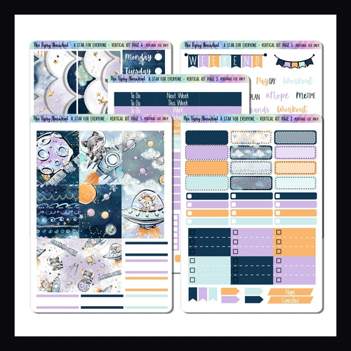 Vertical Weekly Bundle A Star For Everyone vertical weekly kit shown on a white background