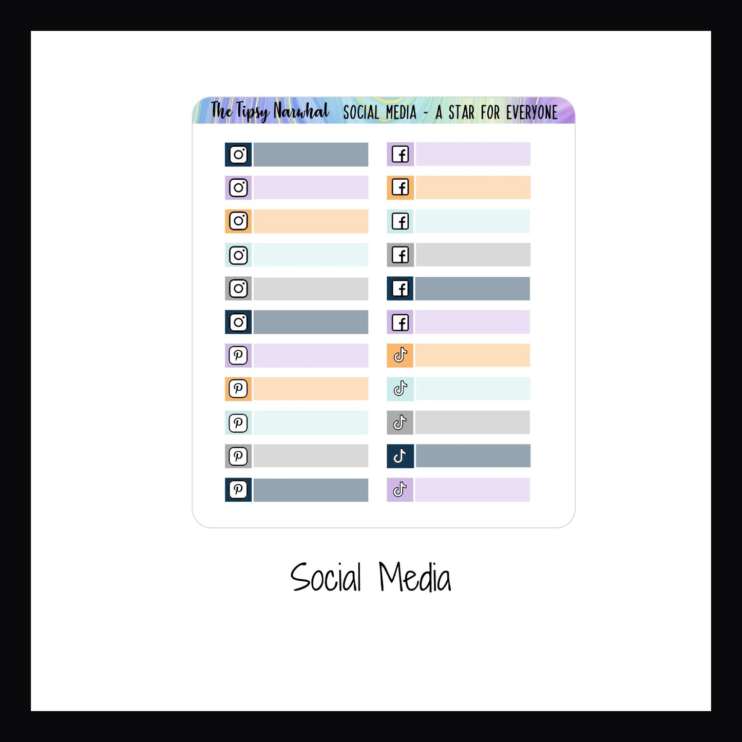 Digital A Star for Everyone Functional Add-Ons social media sticker sheet.