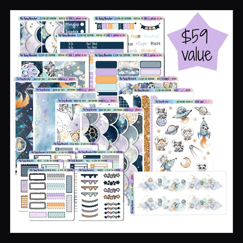 Vertical Weekly Bundle - A Star For Everyone. The full collection shown on a white background.