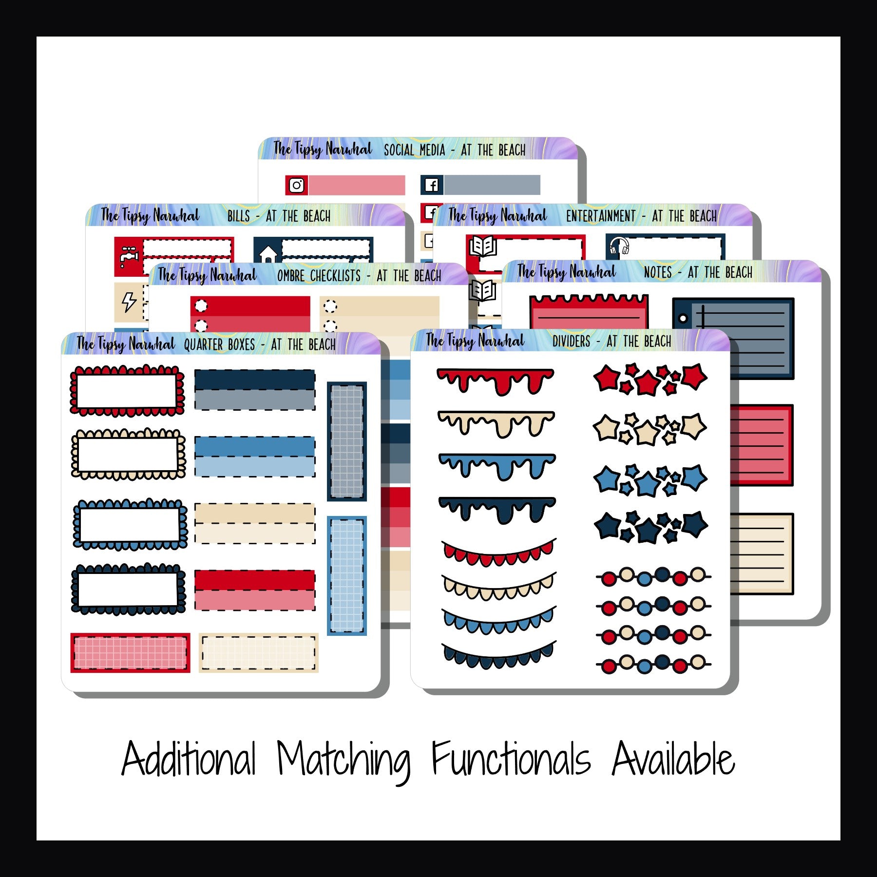 At the Beach Vertical Weekly Kit