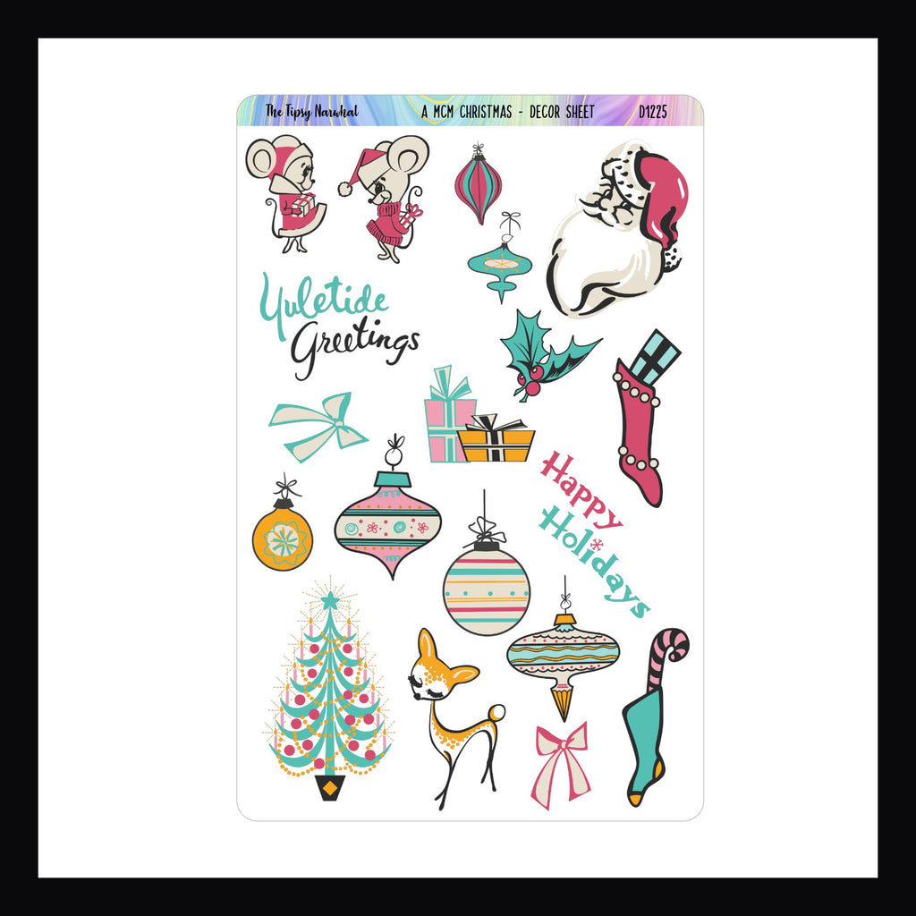 A MCM Christmas Journal Sticker Kit
