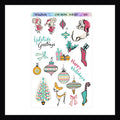 A MCM Christmas Decor Sticker Sheet