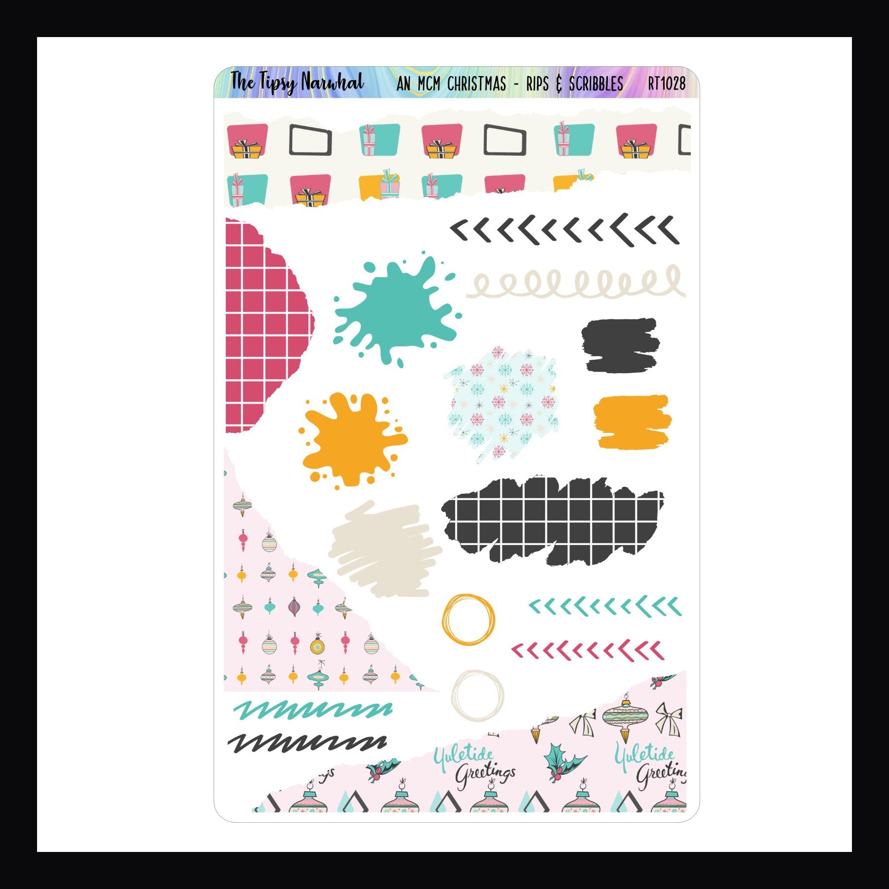 A MCM Christmas Journal Sticker Kit