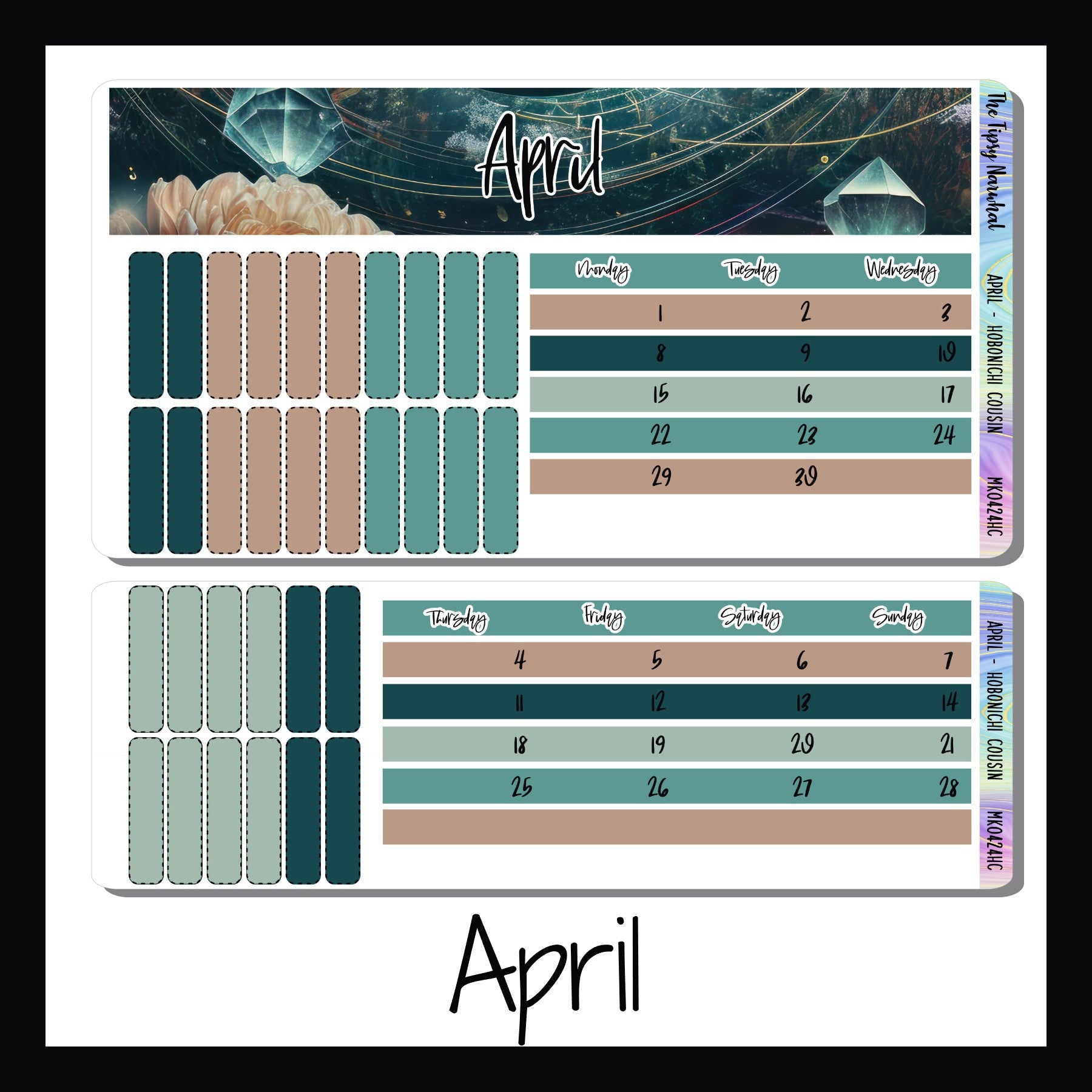 2024 Monthly Kits for Hobonichi Cousin