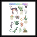 Decor Sticker Sheet - Arid Skies shown on a white background.
