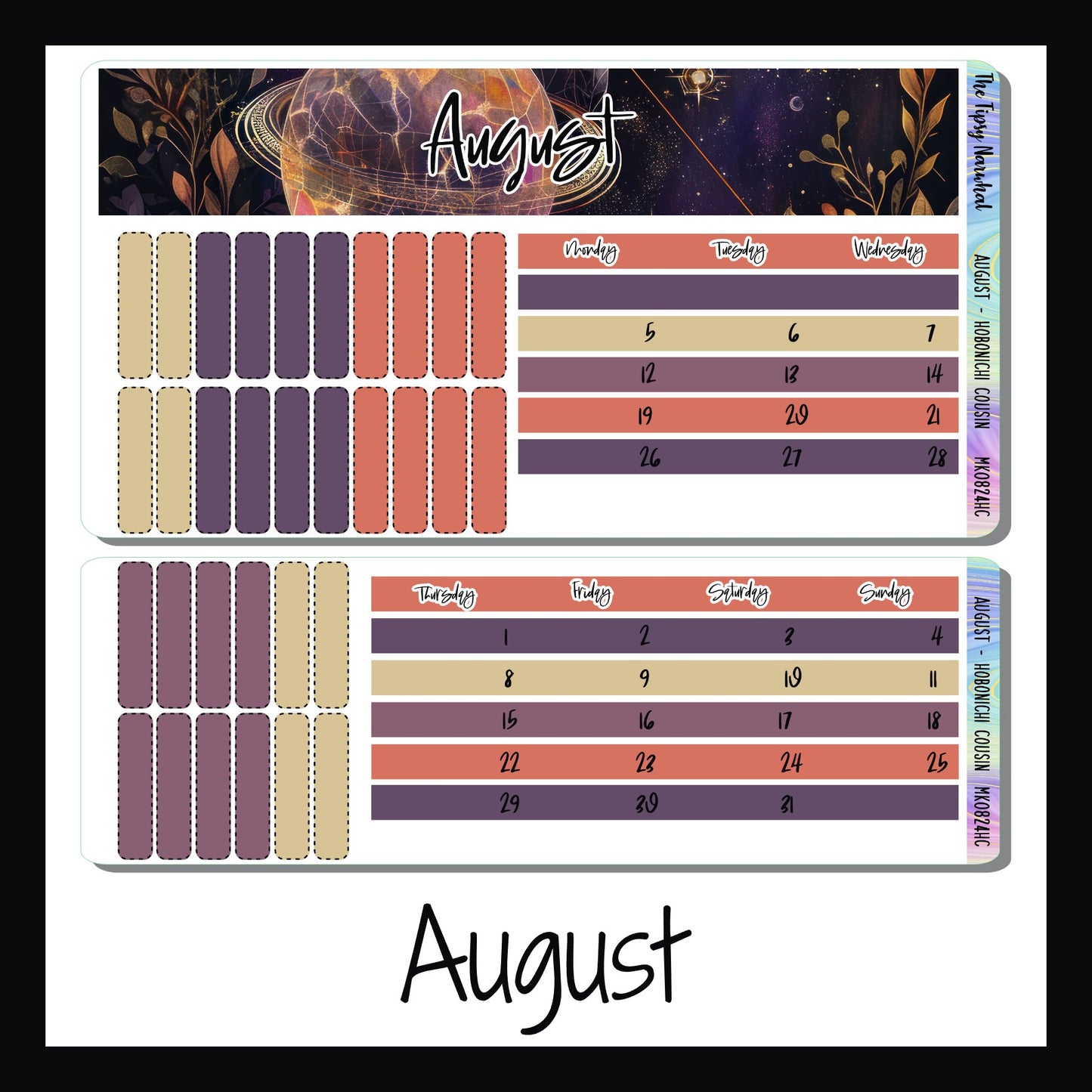 2024 Monthly Kits for Hobonichi Cousin