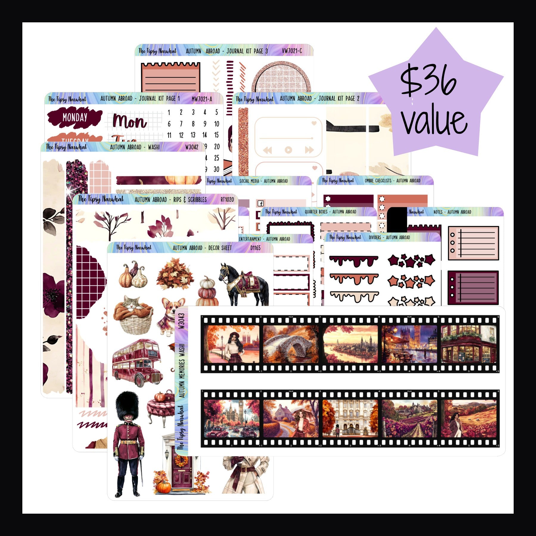 Autumn Abroad Journal Bundle