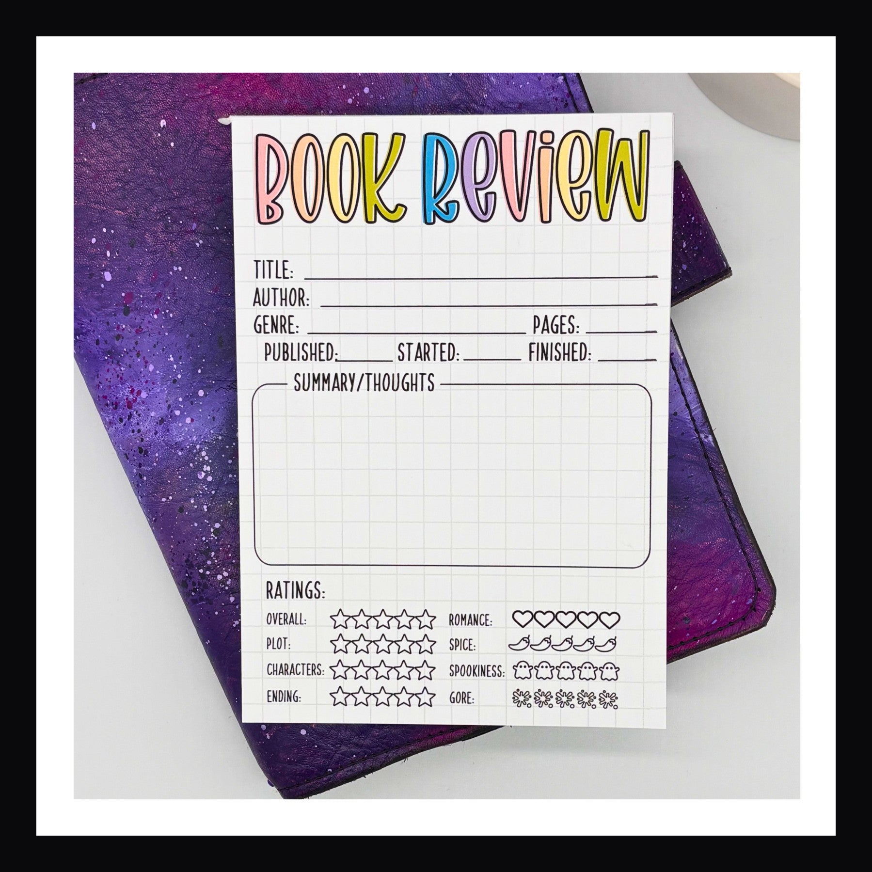 Book Review Notepad