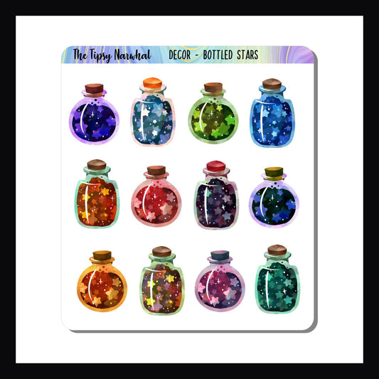 Bottled Stars Decor Sheet