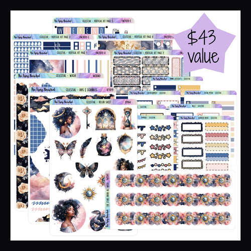 Celestial Vertical Bundle. The entire Celestial collection shown on a white background.