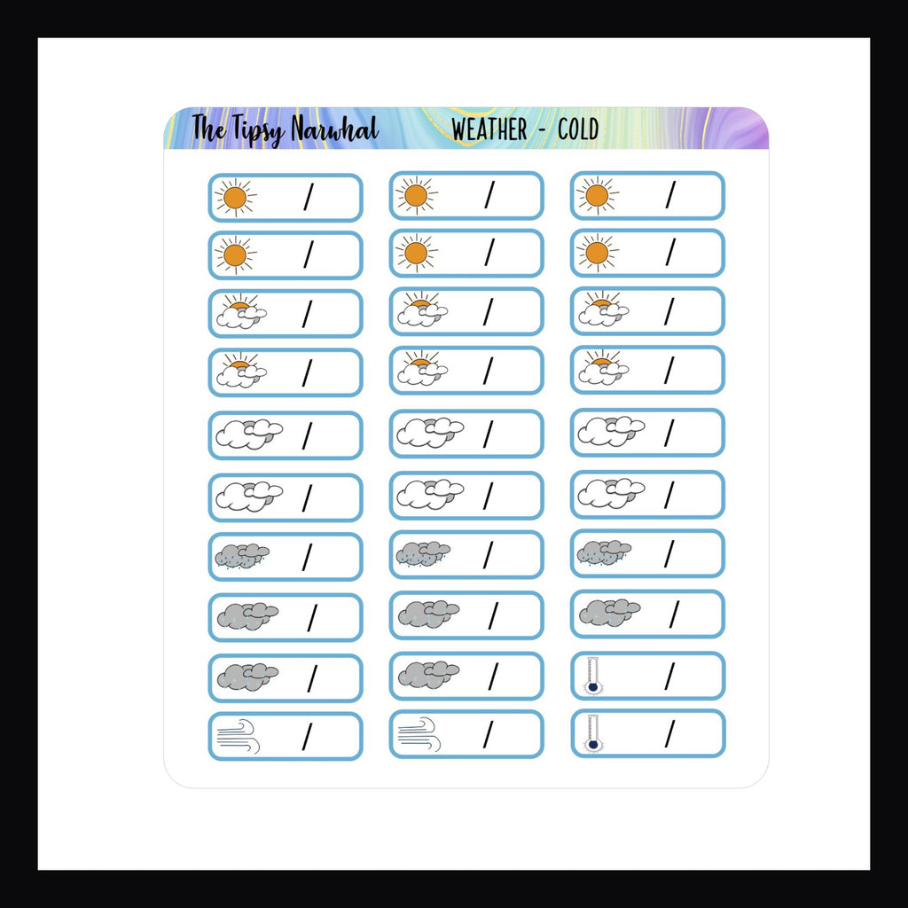 Weather Tracking Stickers