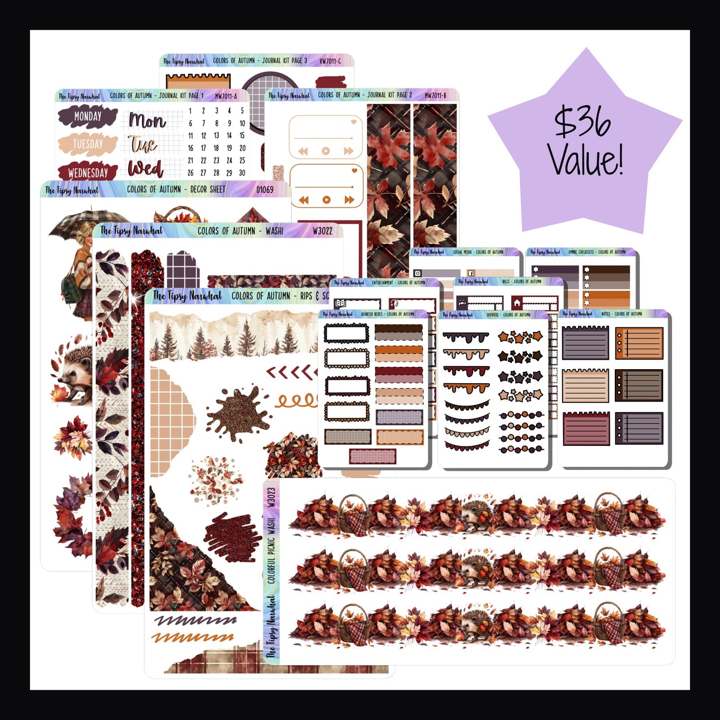 Colors of Autumn Journal Kit Bundle