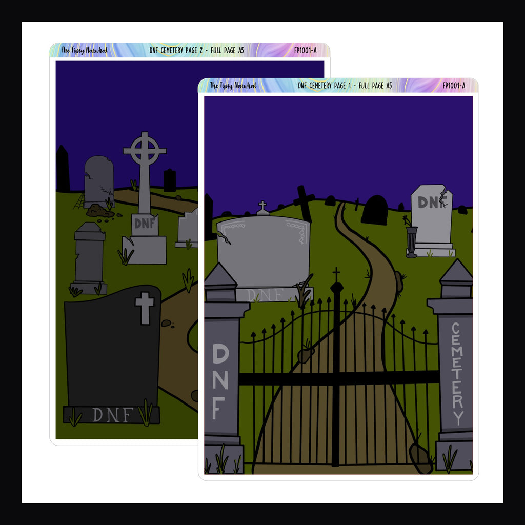 DNF Cemetery Full Page Sticker