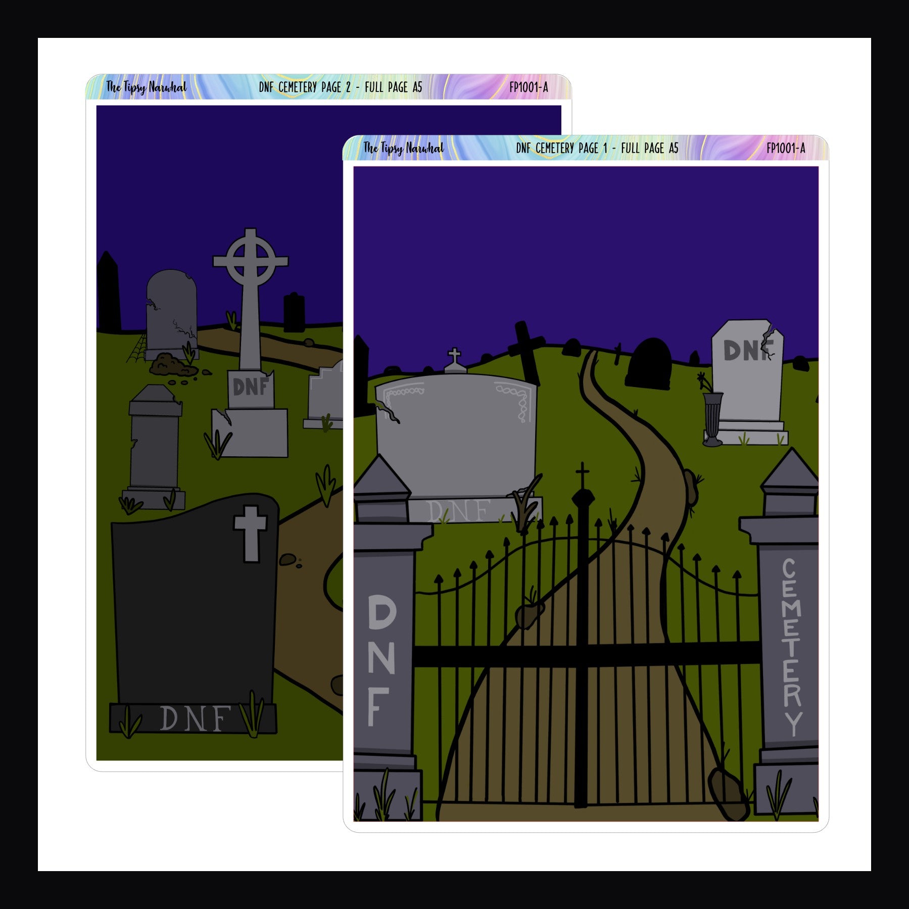 DNF Cemetery Full Page Sticker