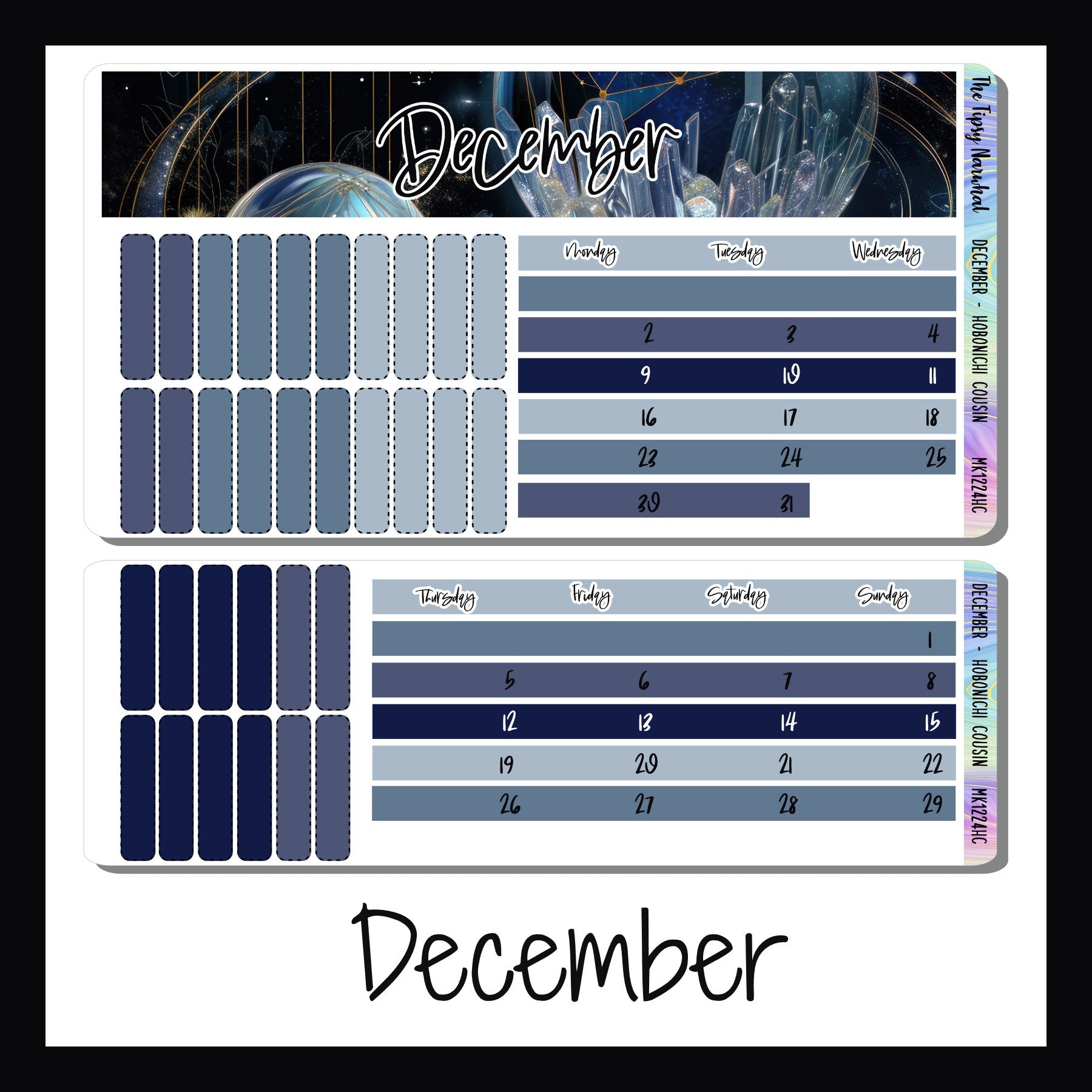 2024 Monthly Kits for Hobonichi Cousin