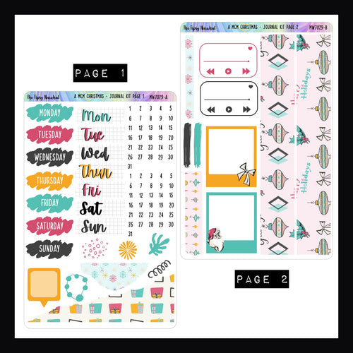 A MCM Christmas Journal Sticker Kit