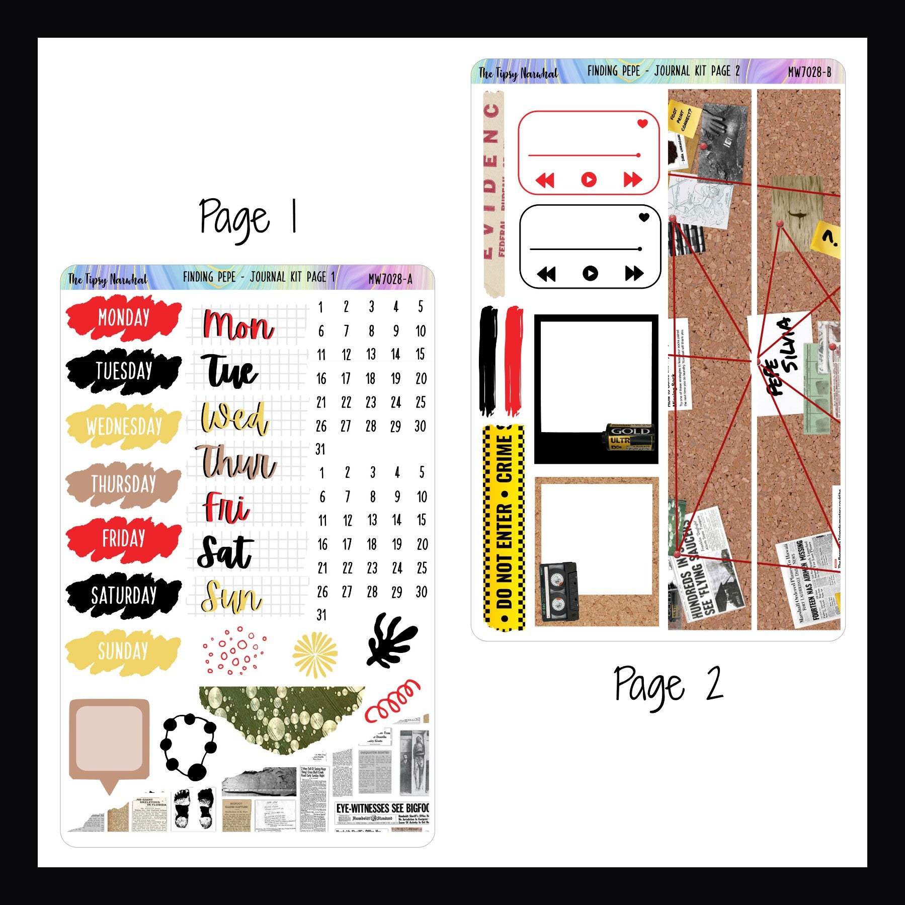 Finding Pepe Journal Sticker Kit