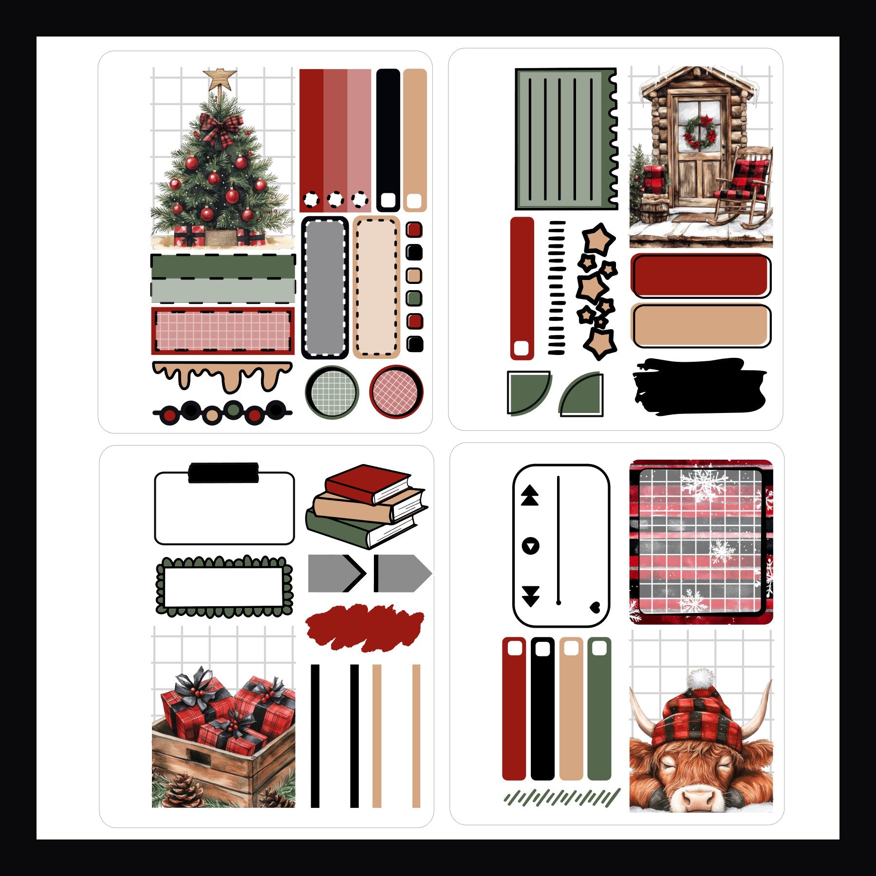 Mini Sticker Book - Cozy Cabin Christmas