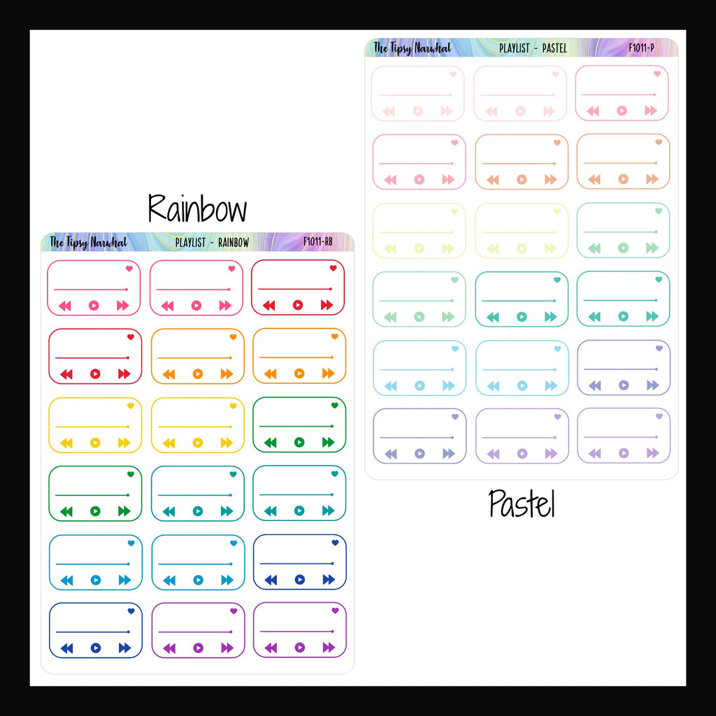 Playlist Tracking Stickers