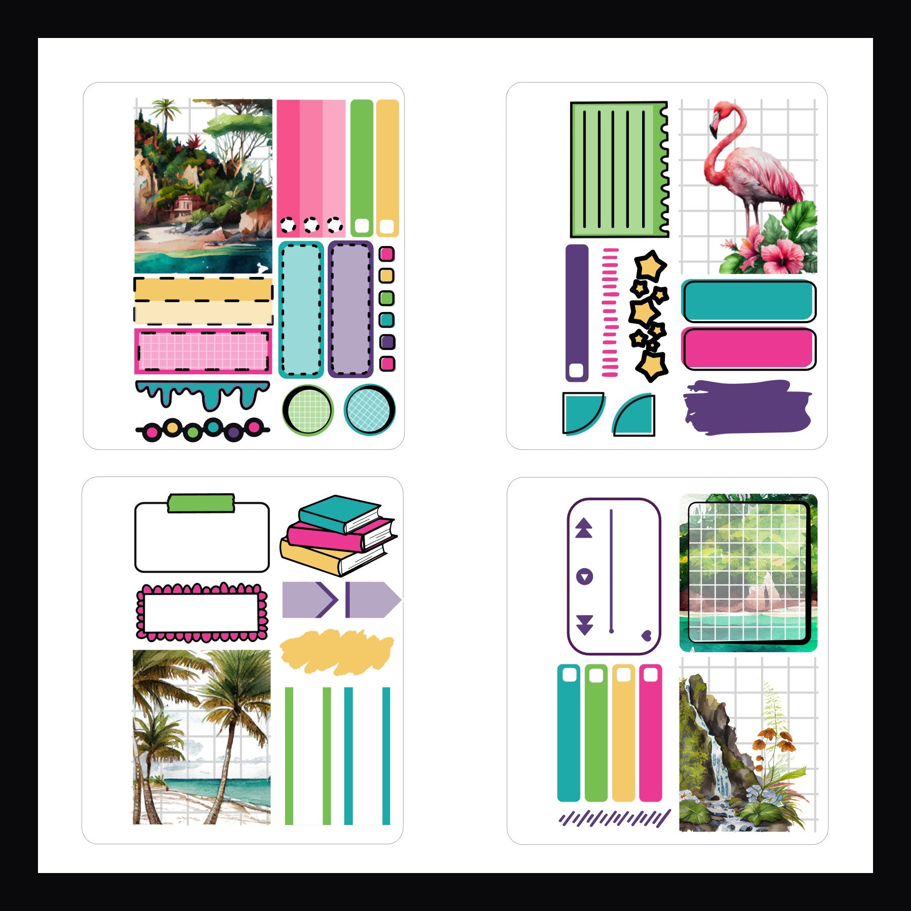 Mini Sticker Book - Tropical Escape