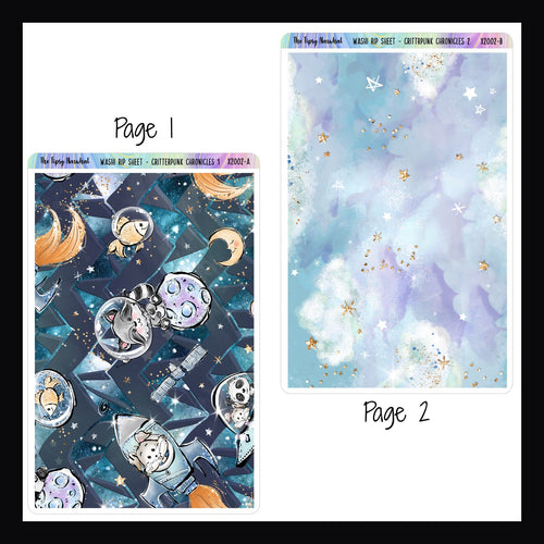 Washi Rip Sheet - A Star For Everyone pages 1 and 2 shown on a white background.