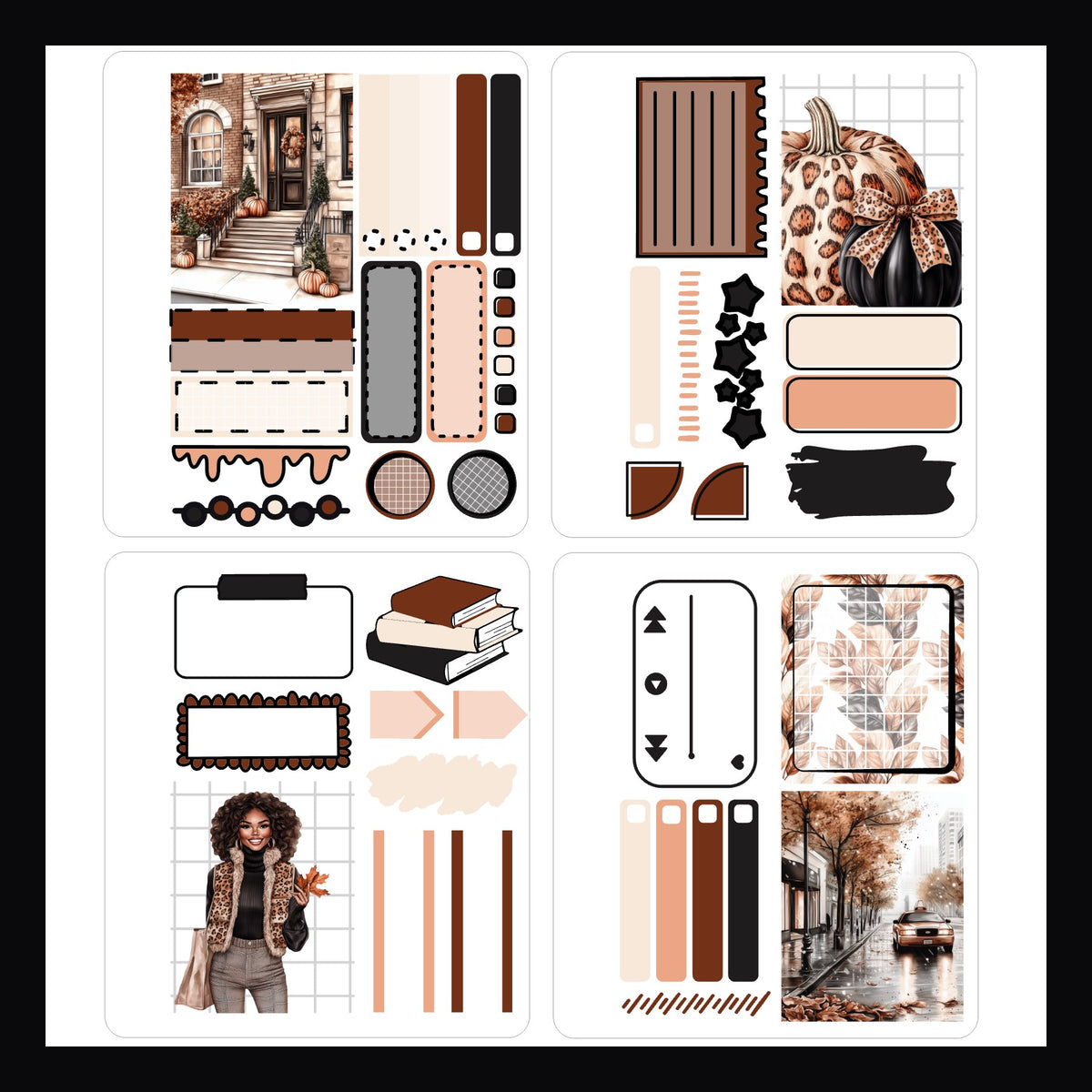 Mini Sticker Book - Urban Autumn